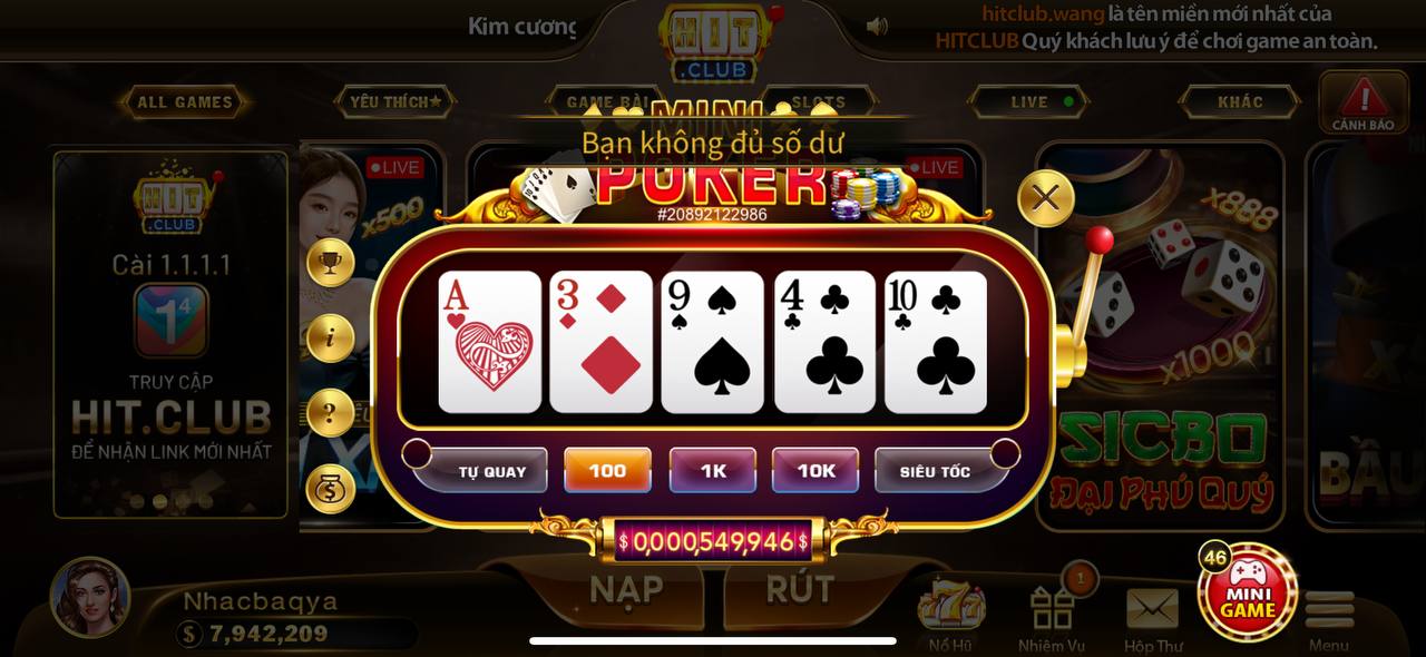 Hỗ trợ Hitclub, Tại sao lại bị khóa số dư